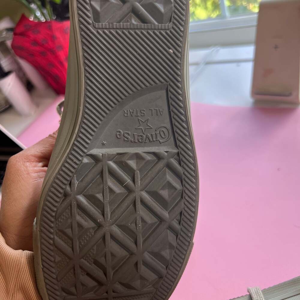 Converse All Star Chuck Taylor Hi Metallic Rubber Dark Stucco Green - Picture 4 of 5